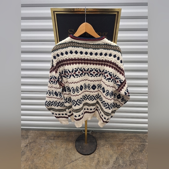 Vintage Landscape Knit Sweater LARGE - Picture 3 of 5